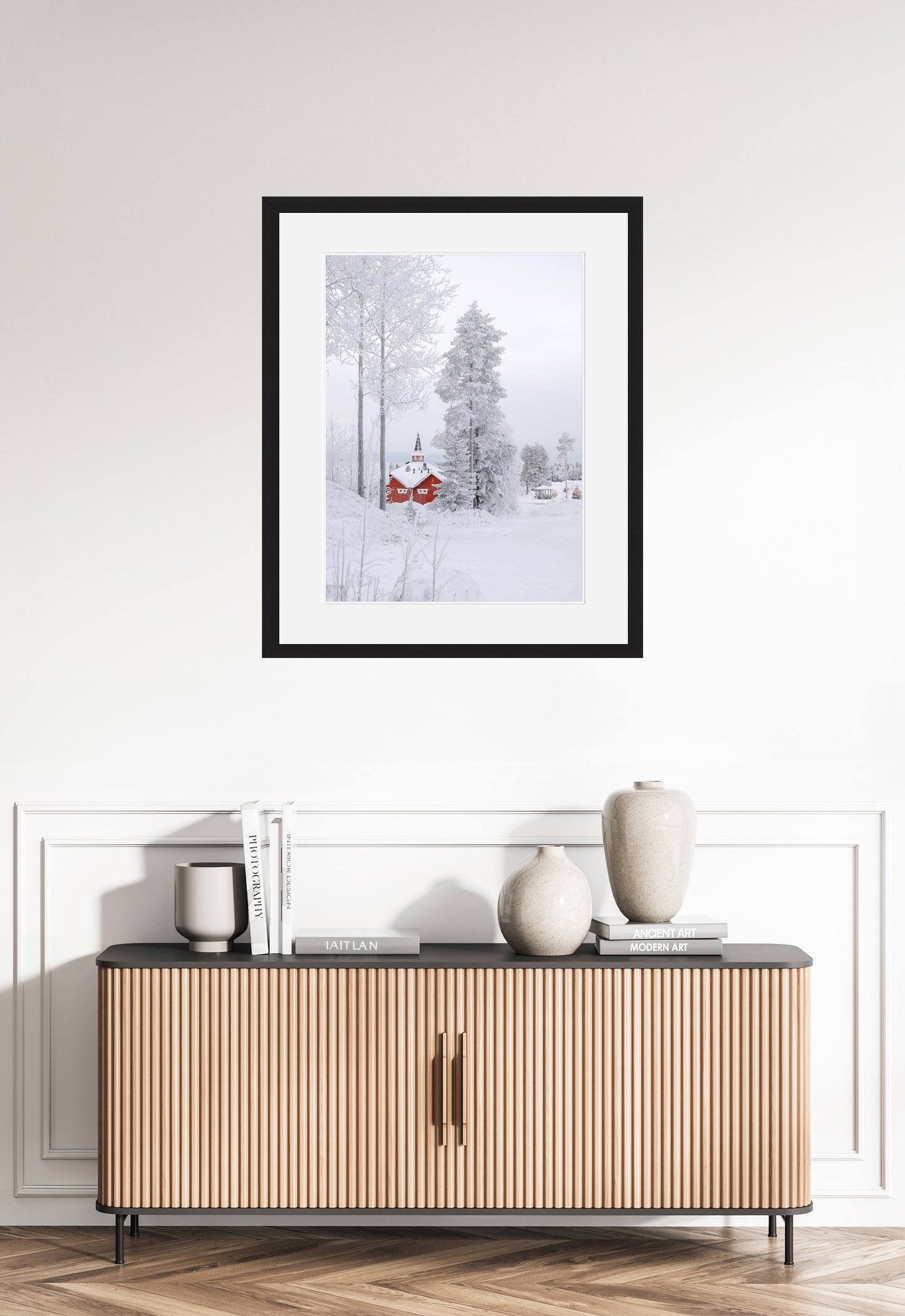 Crimson Haven in White