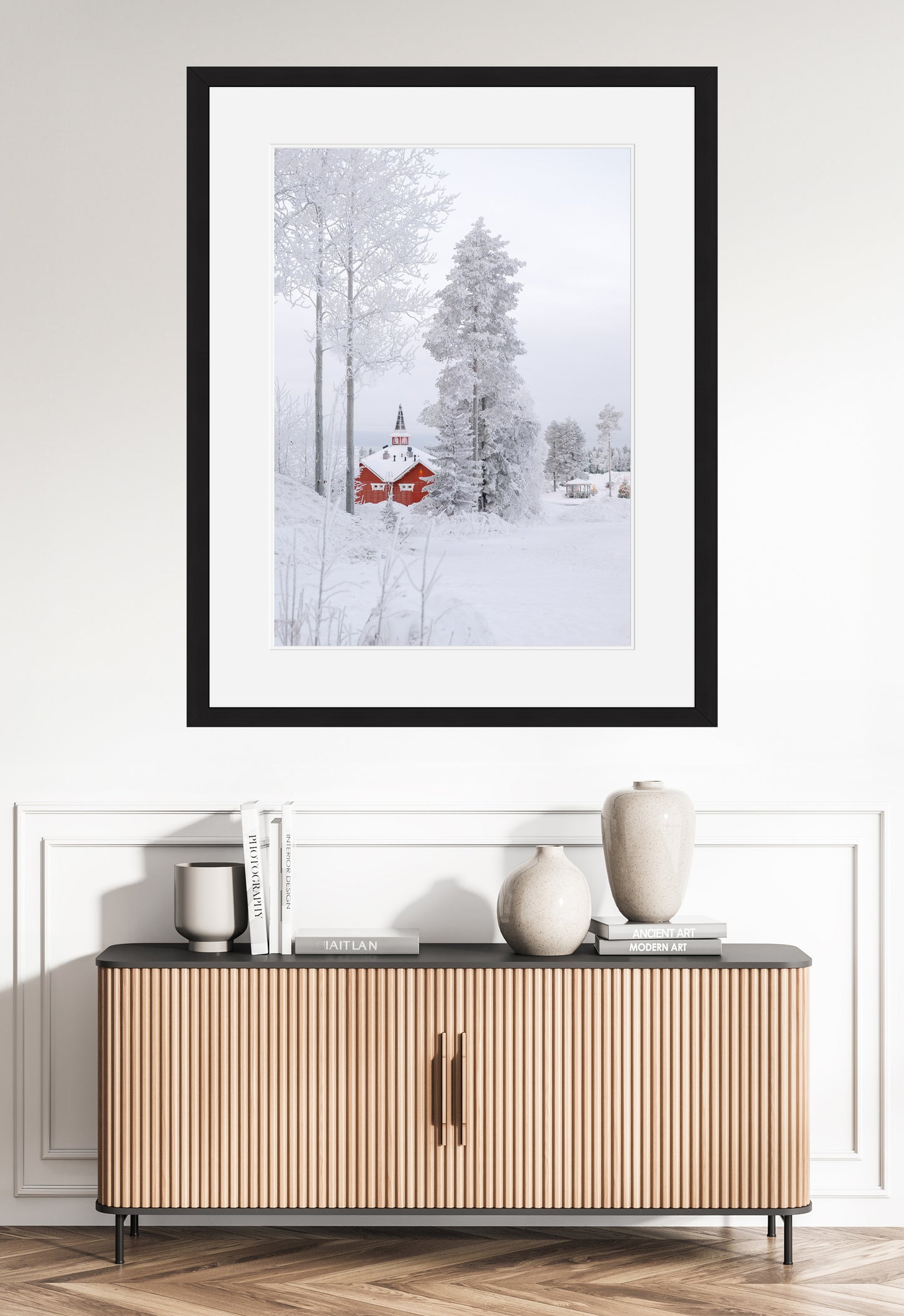 Crimson Haven in White