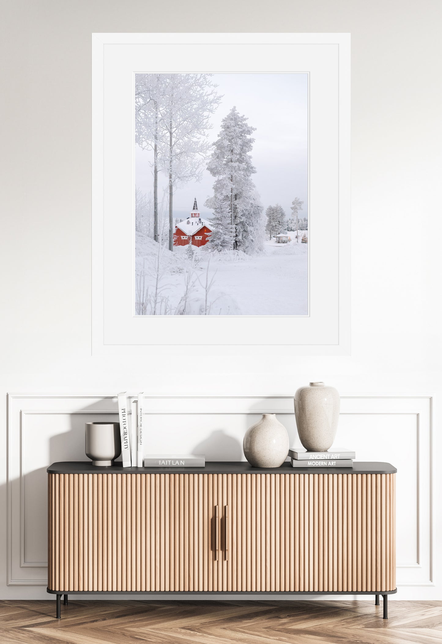 Crimson Haven in White