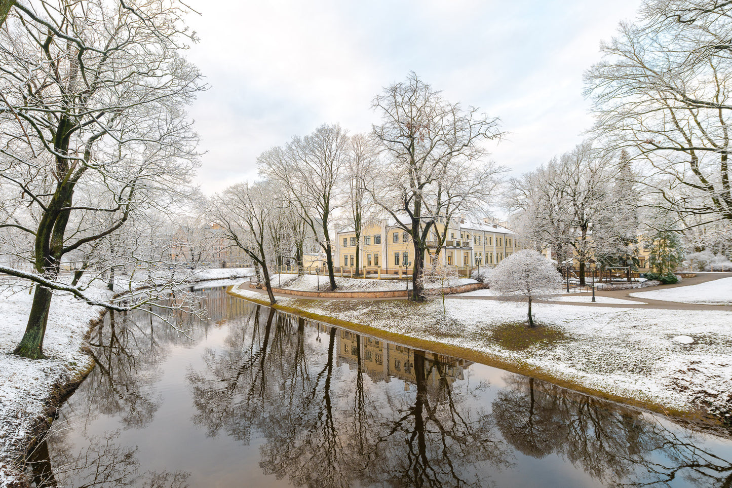 Winter Reflections in Riga